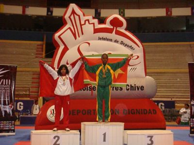 Podium Junior. 3eme Nation Puerto-Rico (absent). 2eme Nation Peru. 1ere Miny Perle Nation Guadeloupe